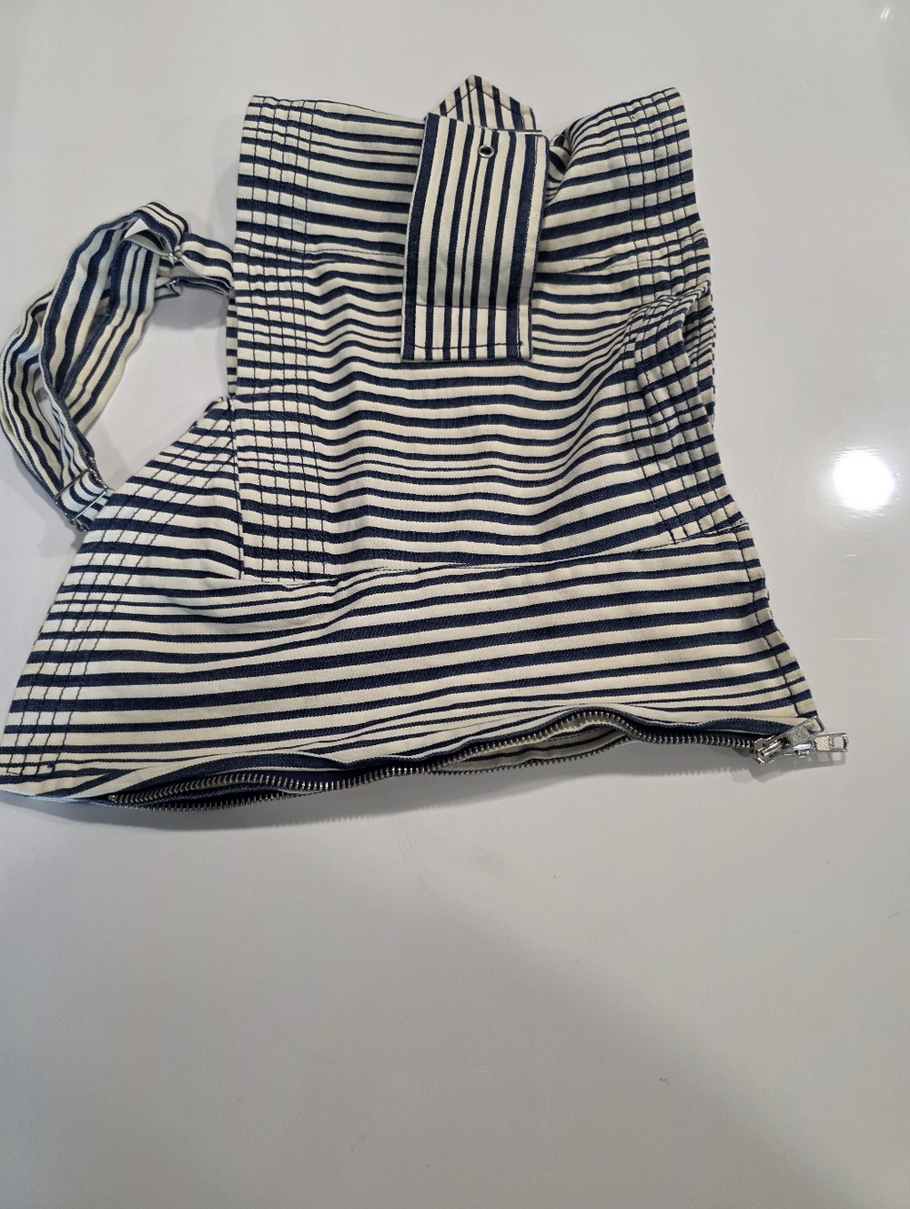 Isabel de Pedro Spain Striped Stretch Denim Corset & Bolero Set US 4 - Picture 15 of 16